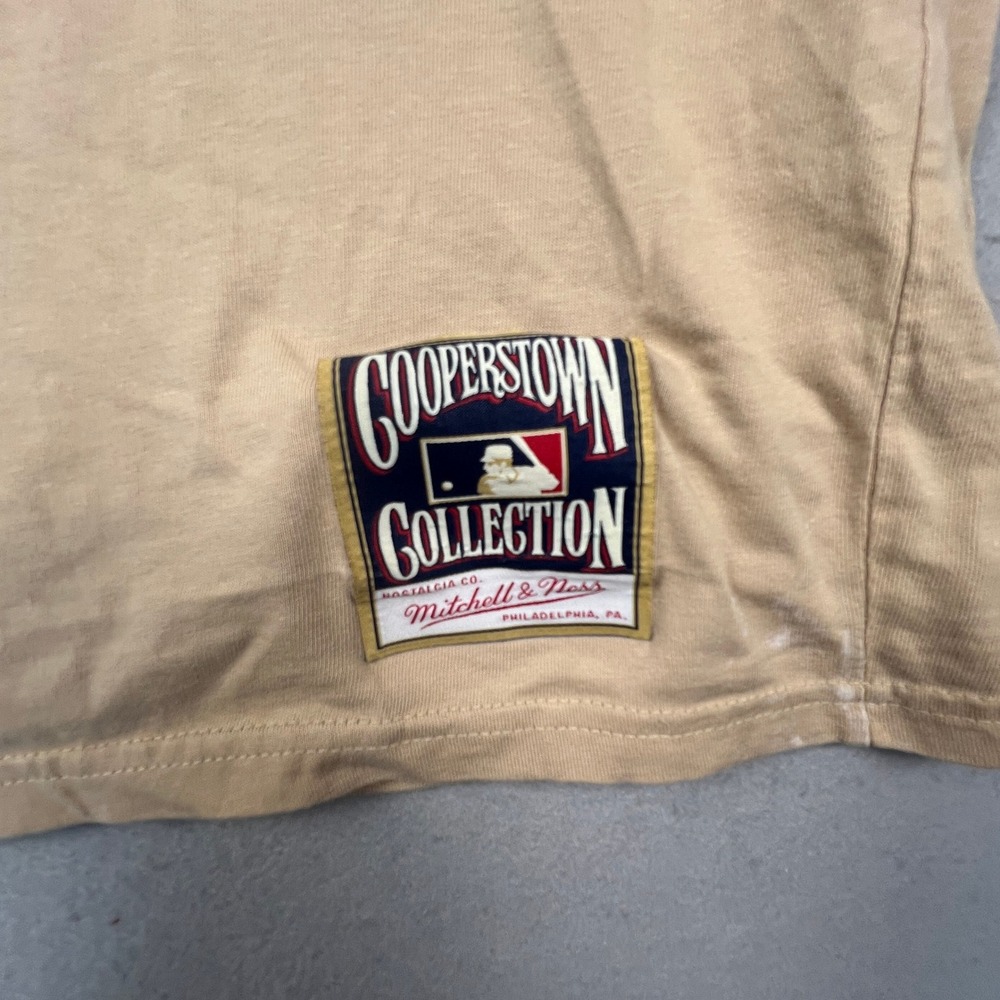 Mitchell & Ness NY Yankees T-Shirt Mens XL Tan 1996 World Series Champions - Picture 9 of 14